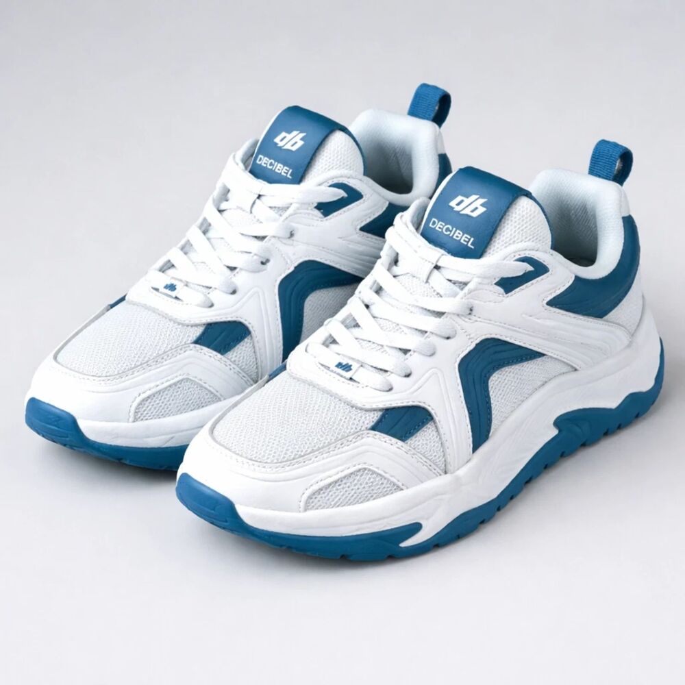 Decibel VOL01 Mens Sneakers Blue White Size 9.5 Athletic Chunky Trainer Shoes